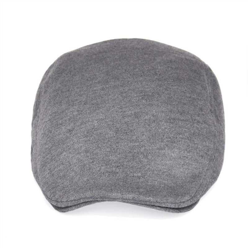 VOBOOM Men Newsboy Cap Cotton Flat Ivy Gatsby Driving Hat (Dark Grey) - Image 3